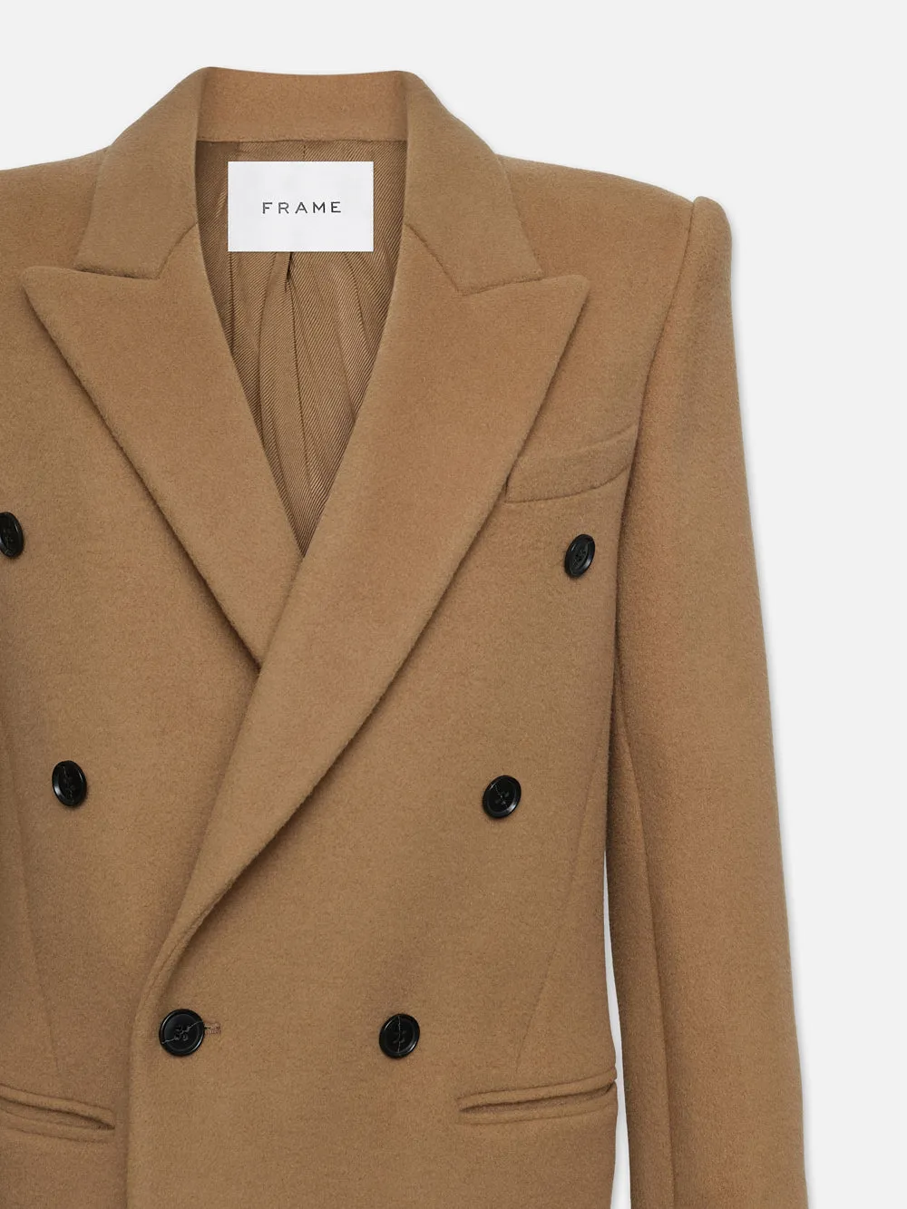 Double Breasted Tailored Coat -- Camel sold by Frame Denim product image thumbnail 3