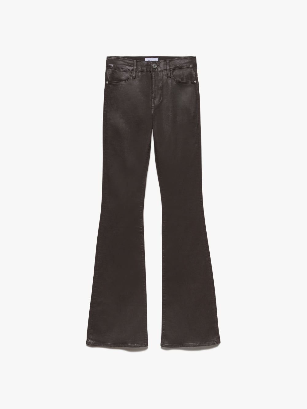 Le High Flare -- Espresso Coated sold by Frame Denim