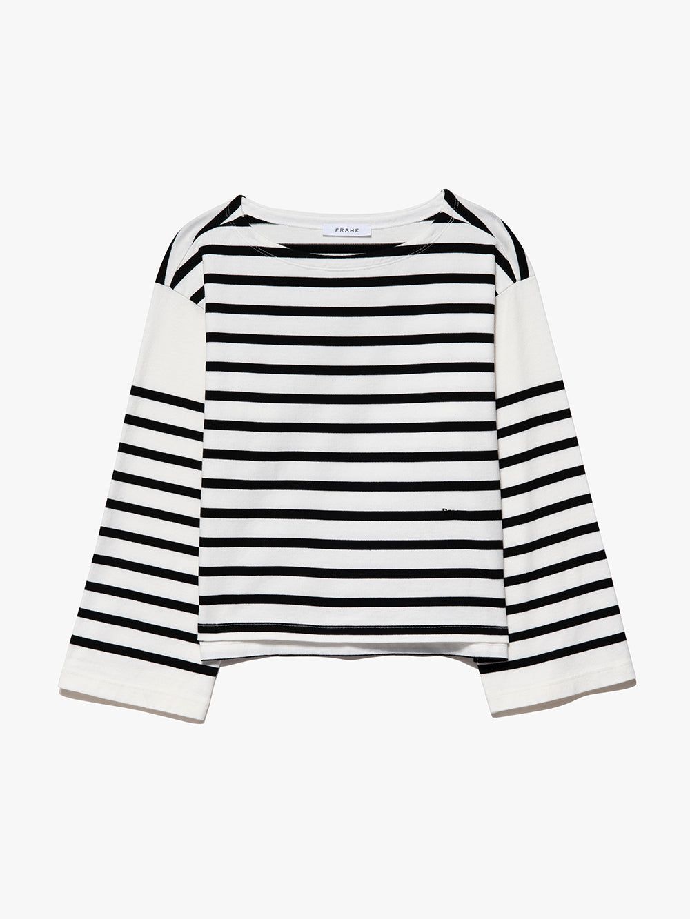 Slouchy Mariner Long Sleeve Tee -- Noir Multi sold by Frame Denim product image thumbnail 8