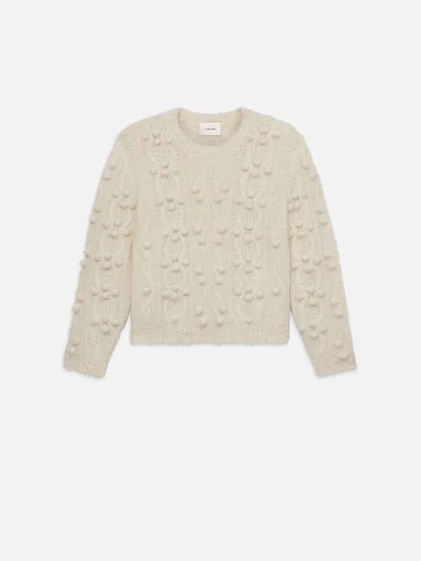 Popcorn Pullover -- Cream sold by Frame Denim