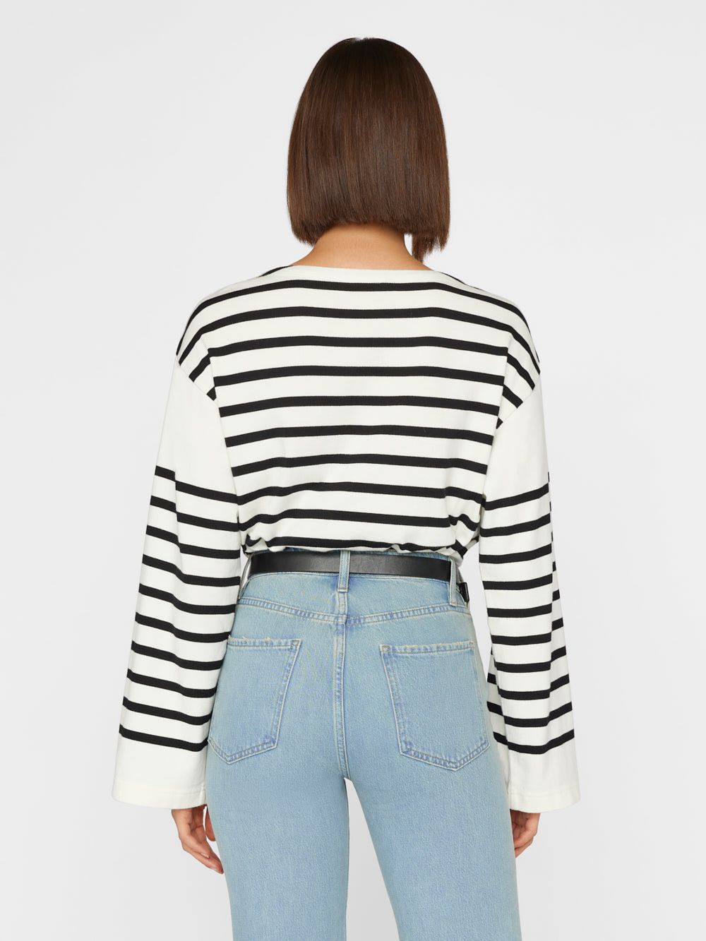 Slouchy Mariner Long Sleeve Tee -- Noir Multi sold by Frame Denim product image thumbnail 6