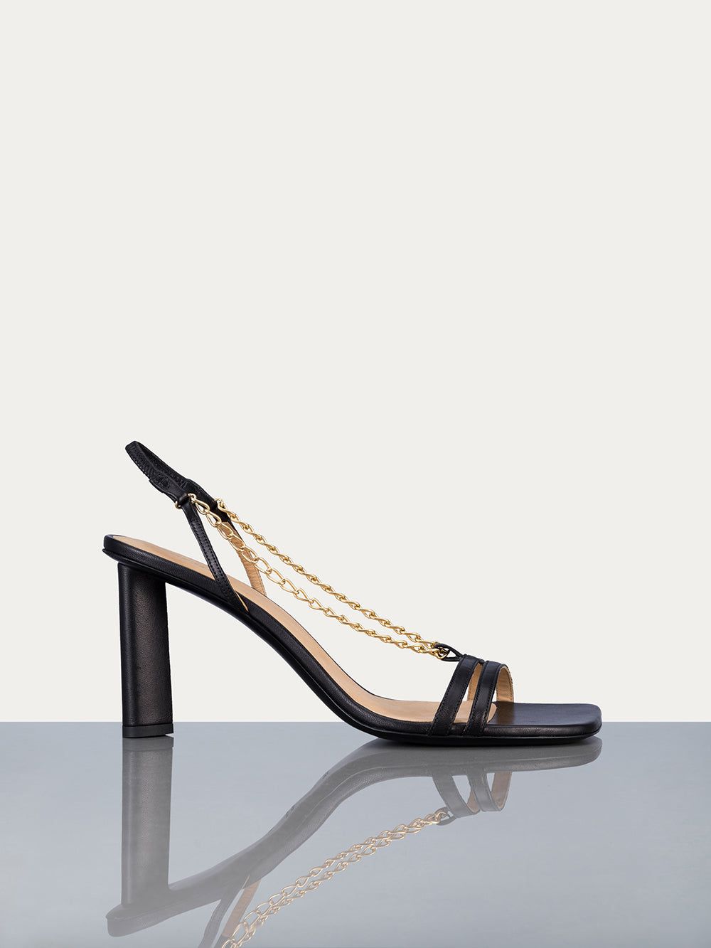 Le Tati Chain Sandal -- Noir sold by Frame Denim