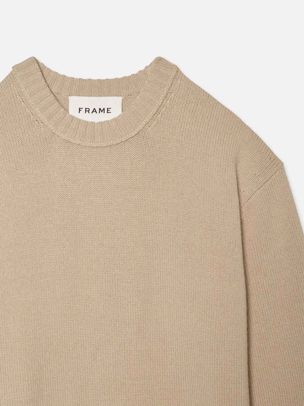 Cashmere Crewneck Sweater -- Sand Beige sold by Frame Denim product image thumbnail 2