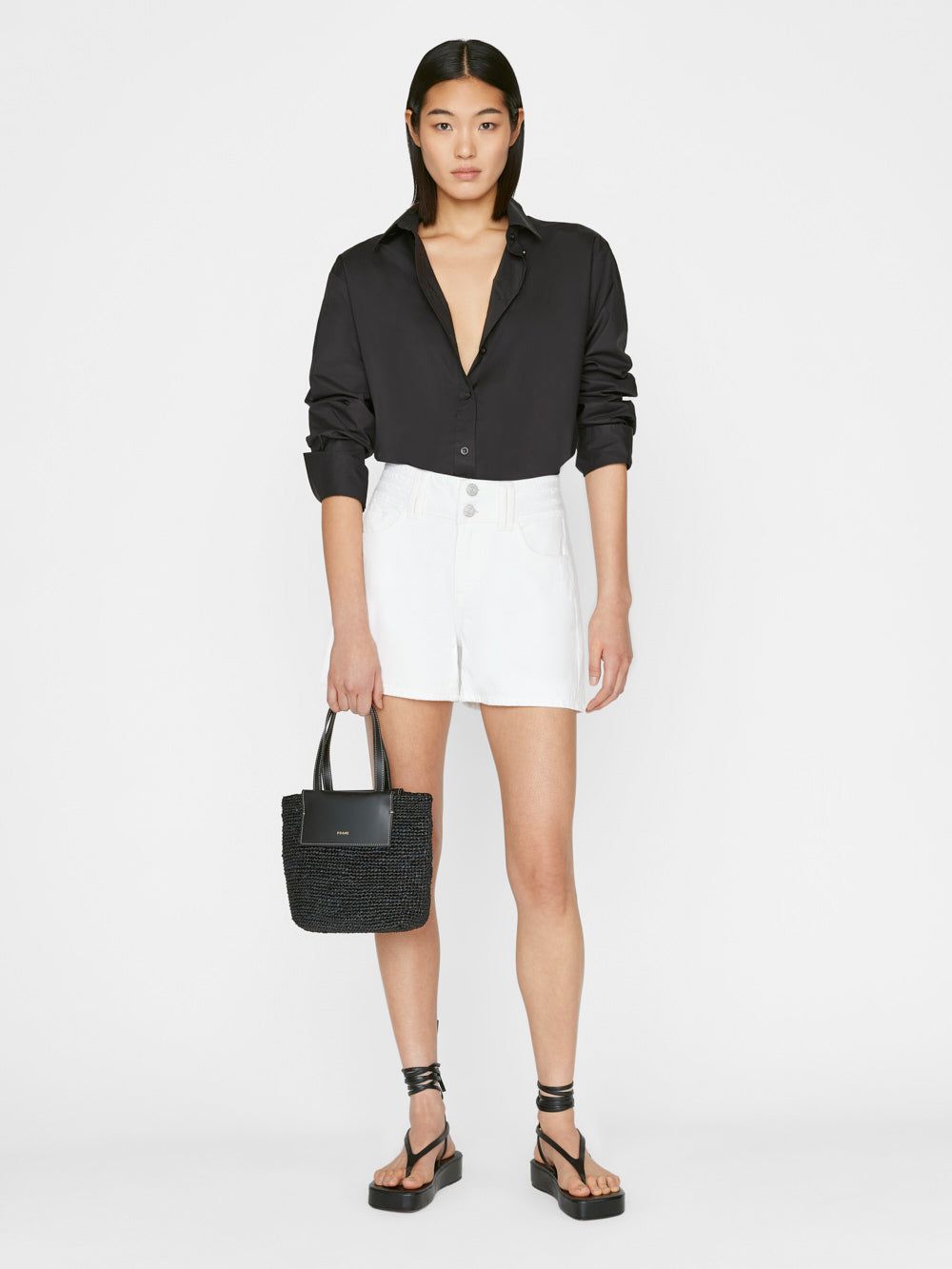 Triple Stitch Detail Short -- Blanc sold by Frame Denim product image thumbnail 2