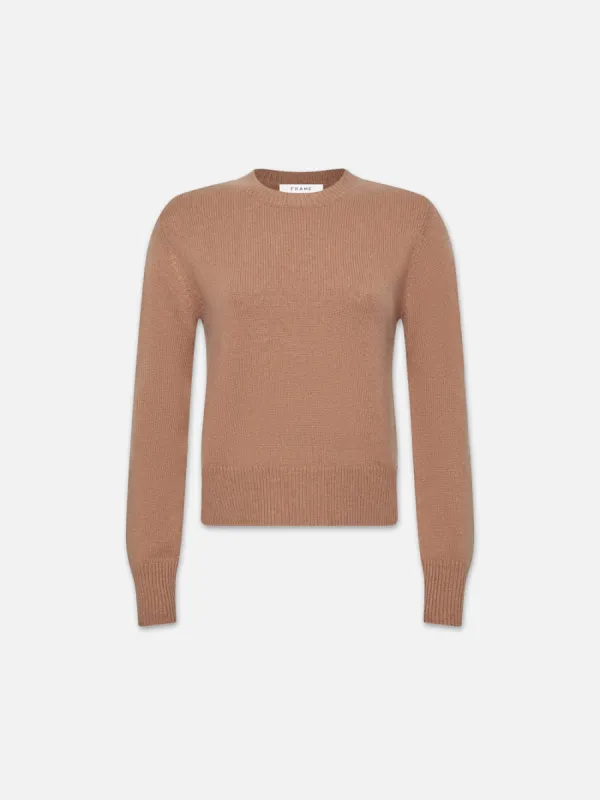 Cashmere Clean Crew -- Camel sold by Frame Denim