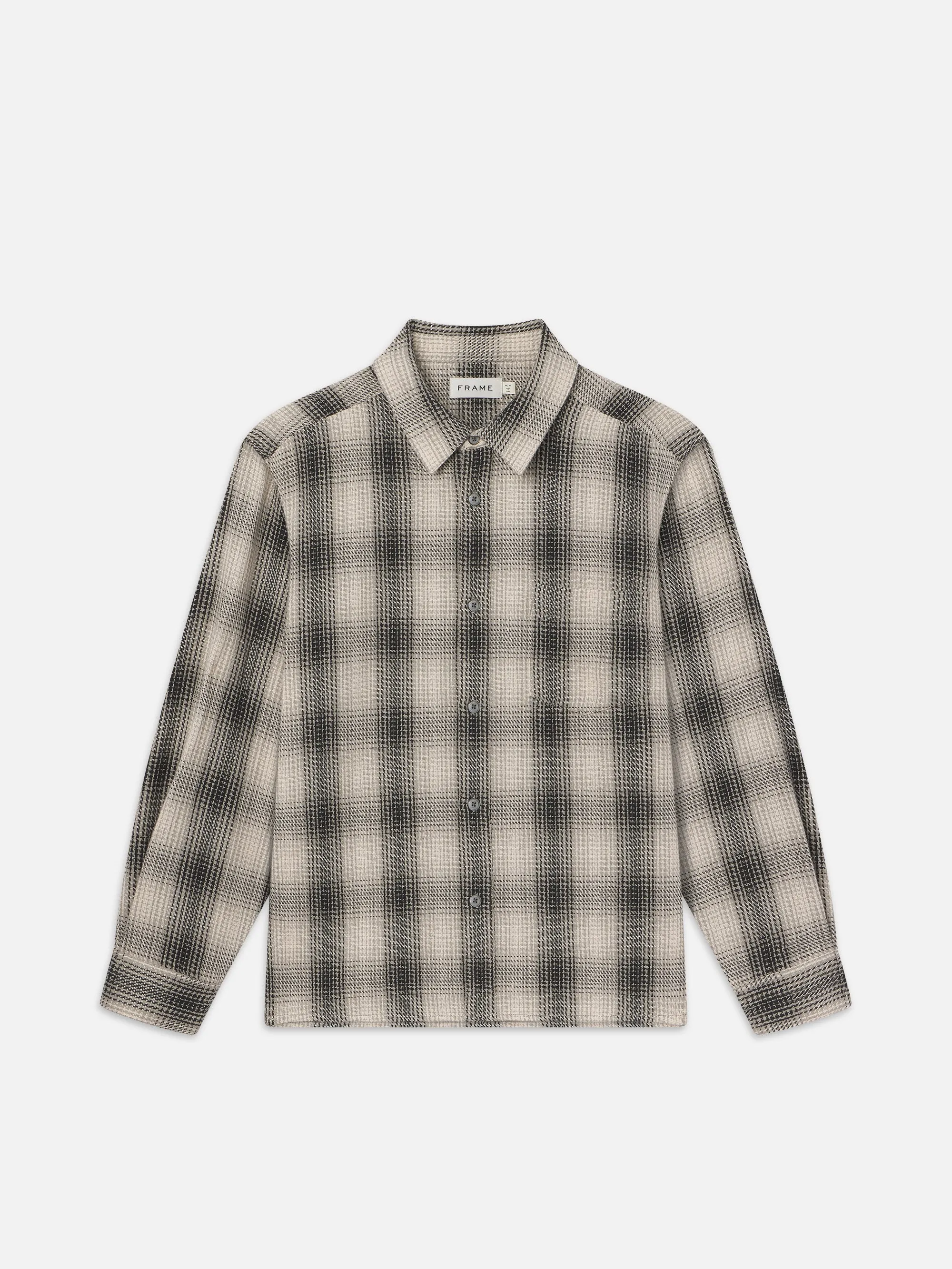 Baja Plaid Shirt -- Dark Navy sold by Frame Denim