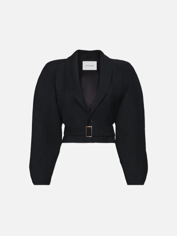 Raglan Wrap Jacket -- Black sold by Frame Denim