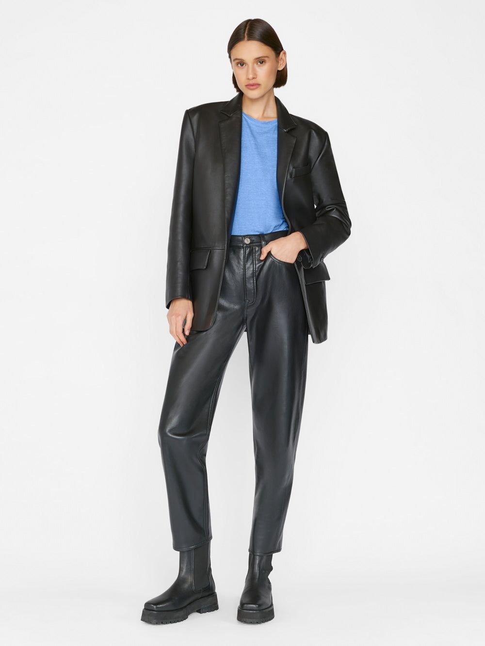 Easy True Tee -- Cornflower Blue sold by Frame Denim product image thumbnail 2