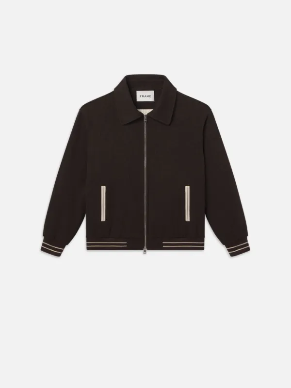 Varsity Jacket -- Dark Brown sold by Frame Denim