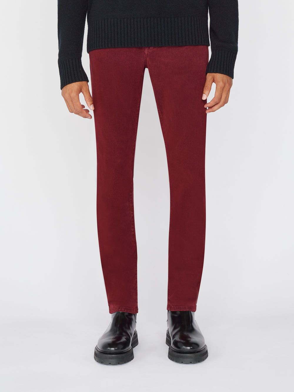 L'Homme Slim Brushed Twill -- Dark Burgundy sold by Frame Denim product image thumbnail 3