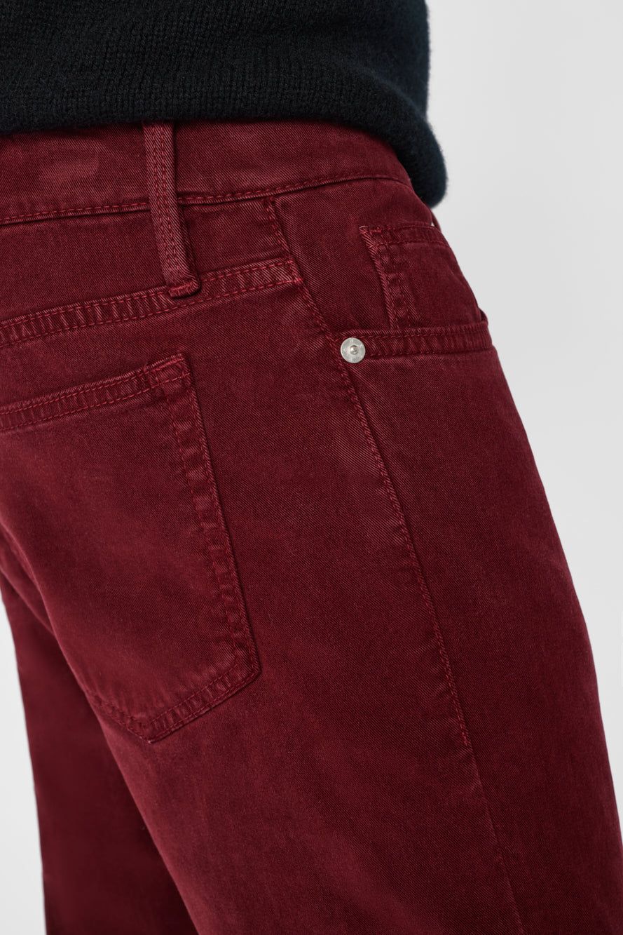 L'Homme Slim Brushed Twill -- Dark Burgundy sold by Frame Denim product image thumbnail 5