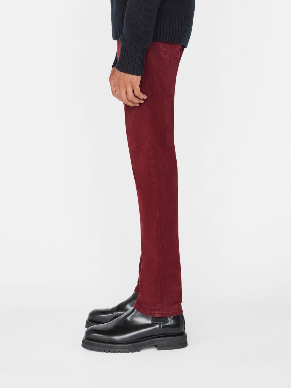 L'Homme Slim Brushed Twill -- Dark Burgundy sold by Frame Denim product image thumbnail 6