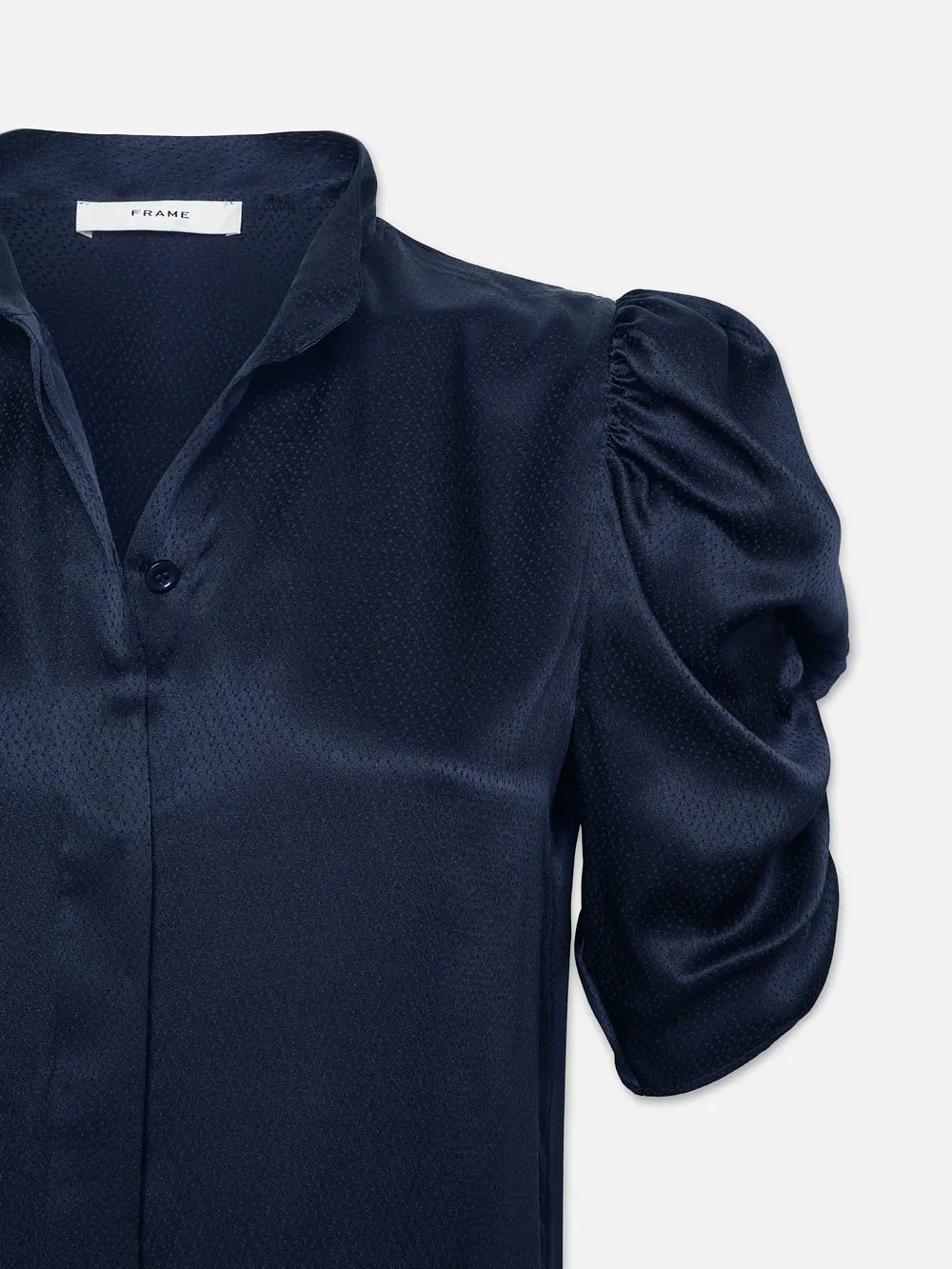 Puff Sleeve Blouse -- Navy sold by Frame Denim product image thumbnail 2