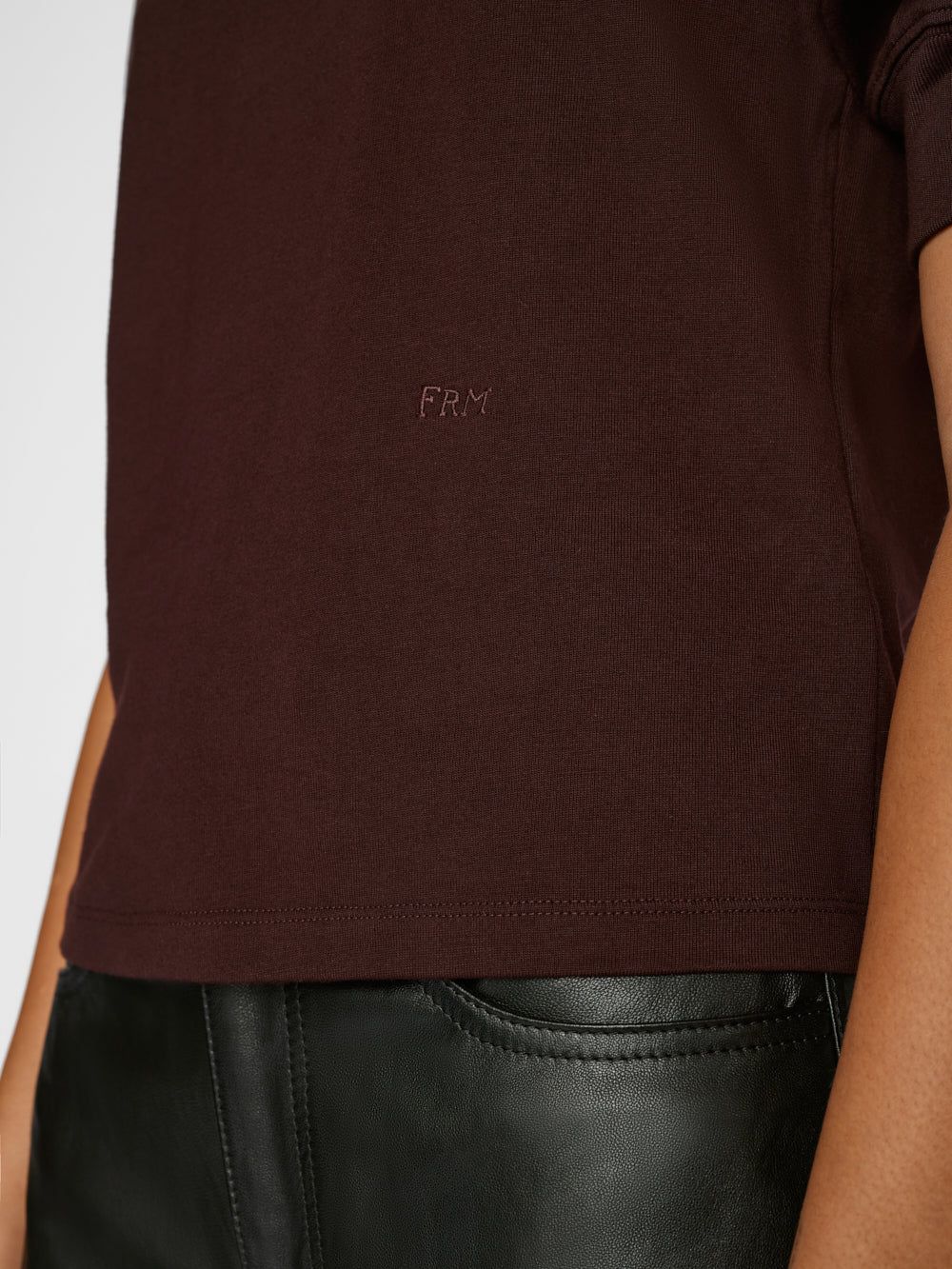 Frankie Tee -- Burgundy sold by Frame Denim product image thumbnail 3