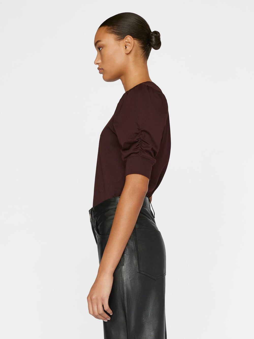 Frankie Tee -- Burgundy sold by Frame Denim product image thumbnail 5