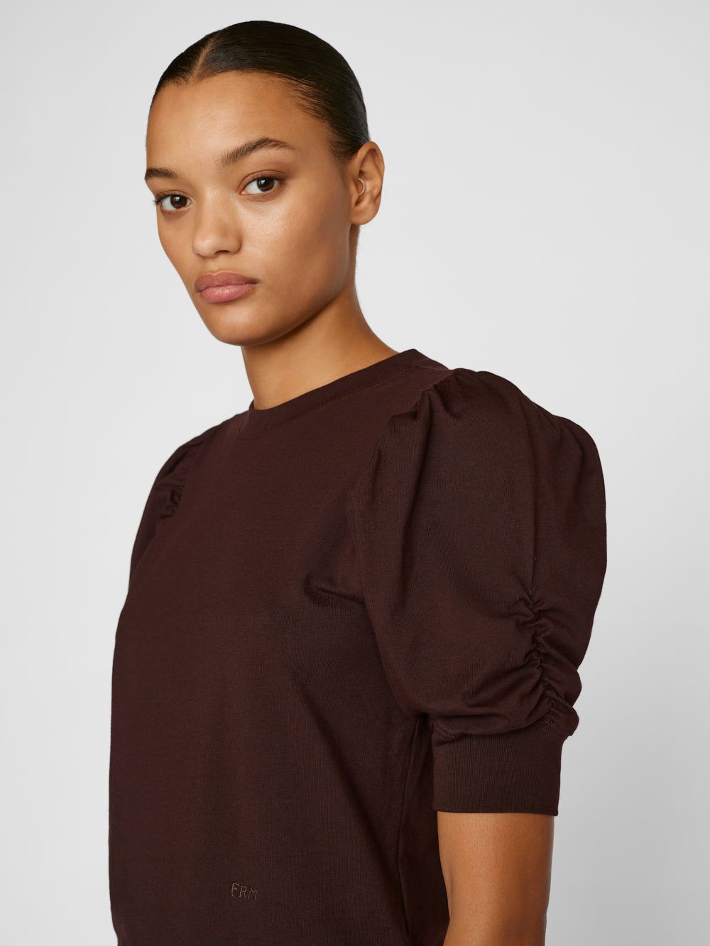 Frankie Tee -- Burgundy sold by Frame Denim product image thumbnail 4