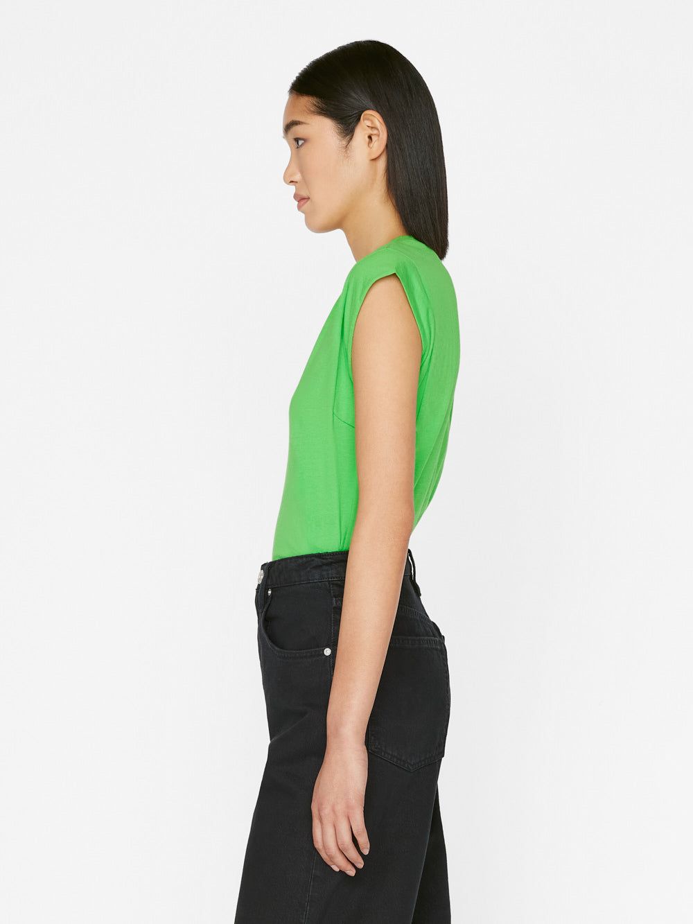 Le High Rise V -- Bright Peridot sold by Frame Denim product image thumbnail 5