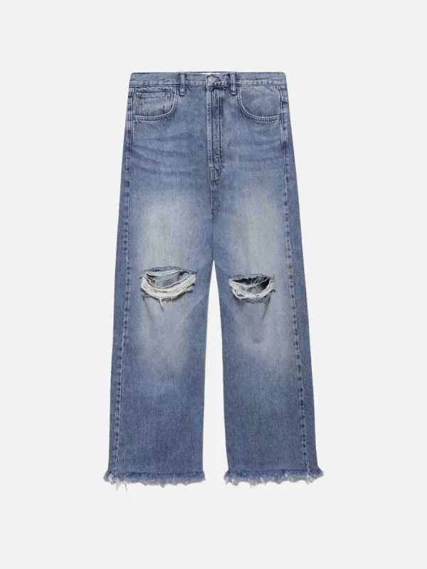 Le Low Baggy Wide Leg -- River sold by Frame Denim