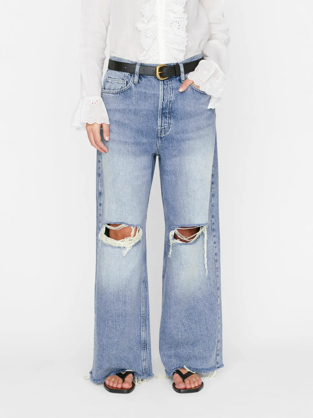 Le Low Baggy Wide Leg -- River sold by Frame Denim product image thumbnail 2