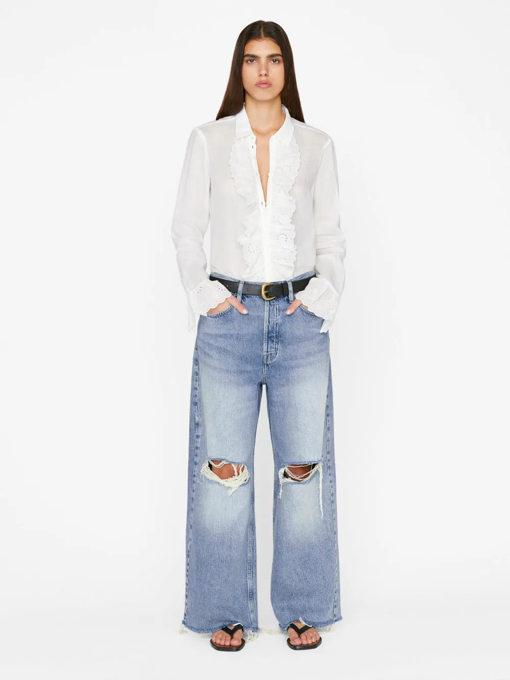 Le Low Baggy Wide Leg -- River sold by Frame Denim product image thumbnail 3