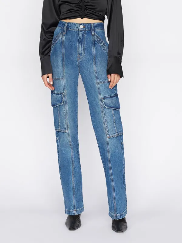 High Rise Utility Straight Leg -- Primetime made by Frame Denim