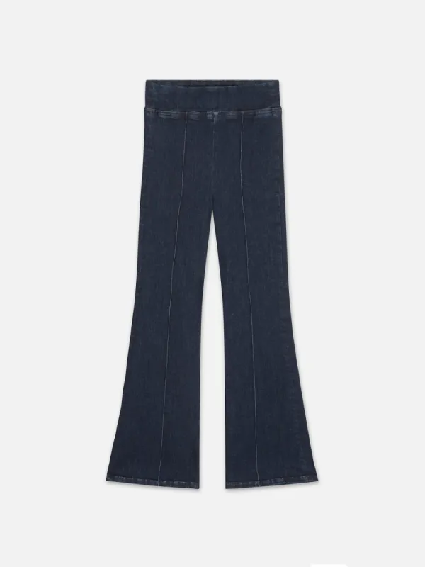 The Jetset Crop Mini Boot Pintuck -- Keller sold by Frame Denim