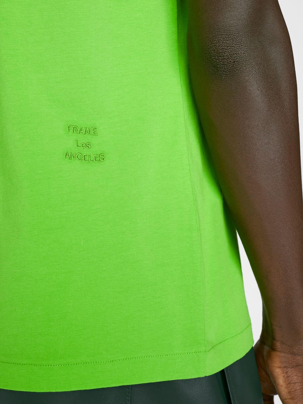 FRAME Logo Tee -- Neon Green sold by Frame Denim product image thumbnail 4