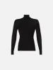 Slim Turtleneck -- Black sold by Frame Denim