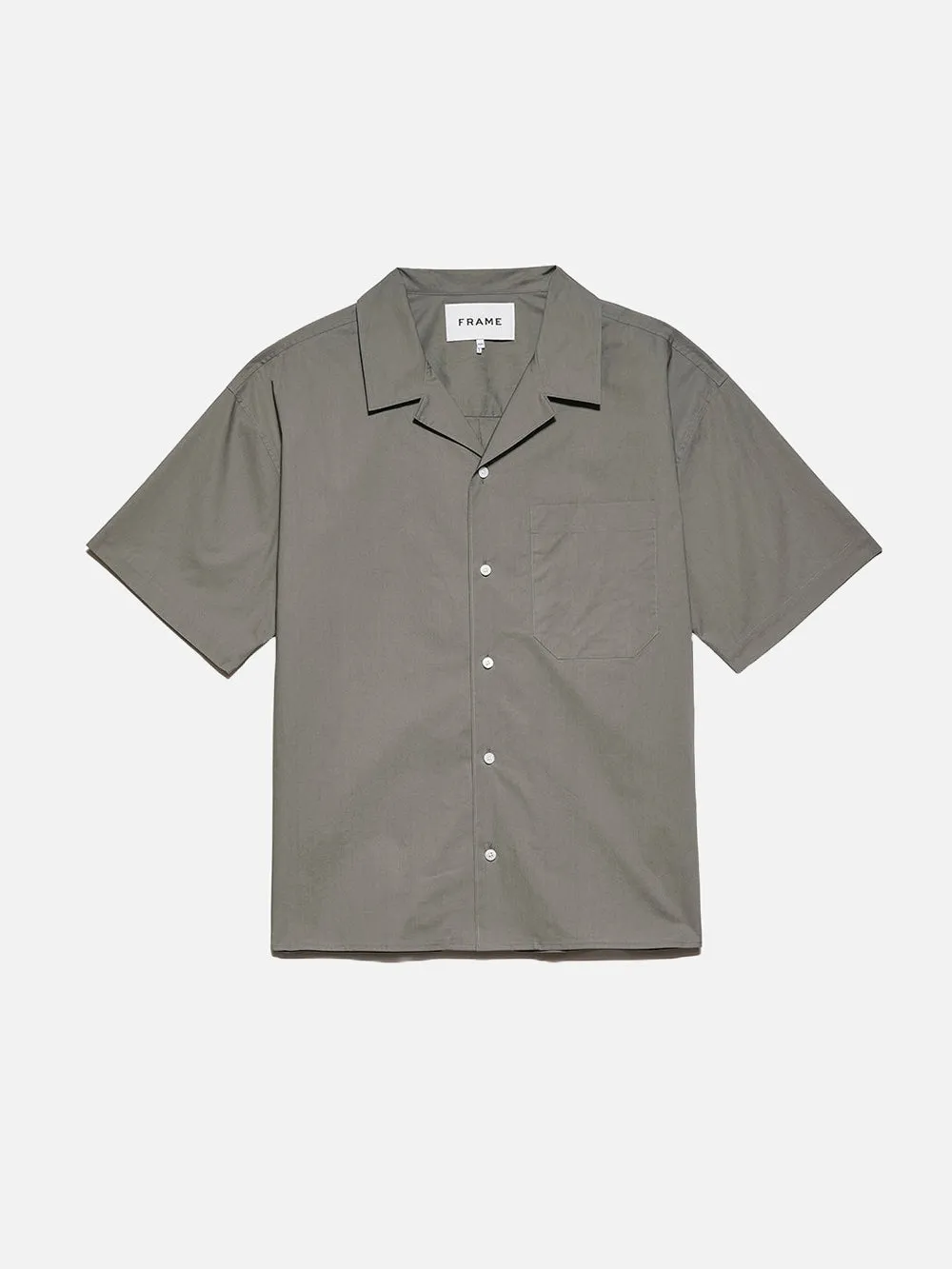 Soft Cotton Camp Collar Shirt -- Desert Sage sold by Frame Denim