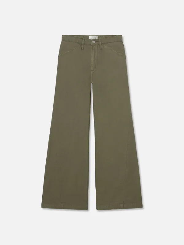 Le Baggy Palazzo -- Washed Summer Sage sold by Frame Denim