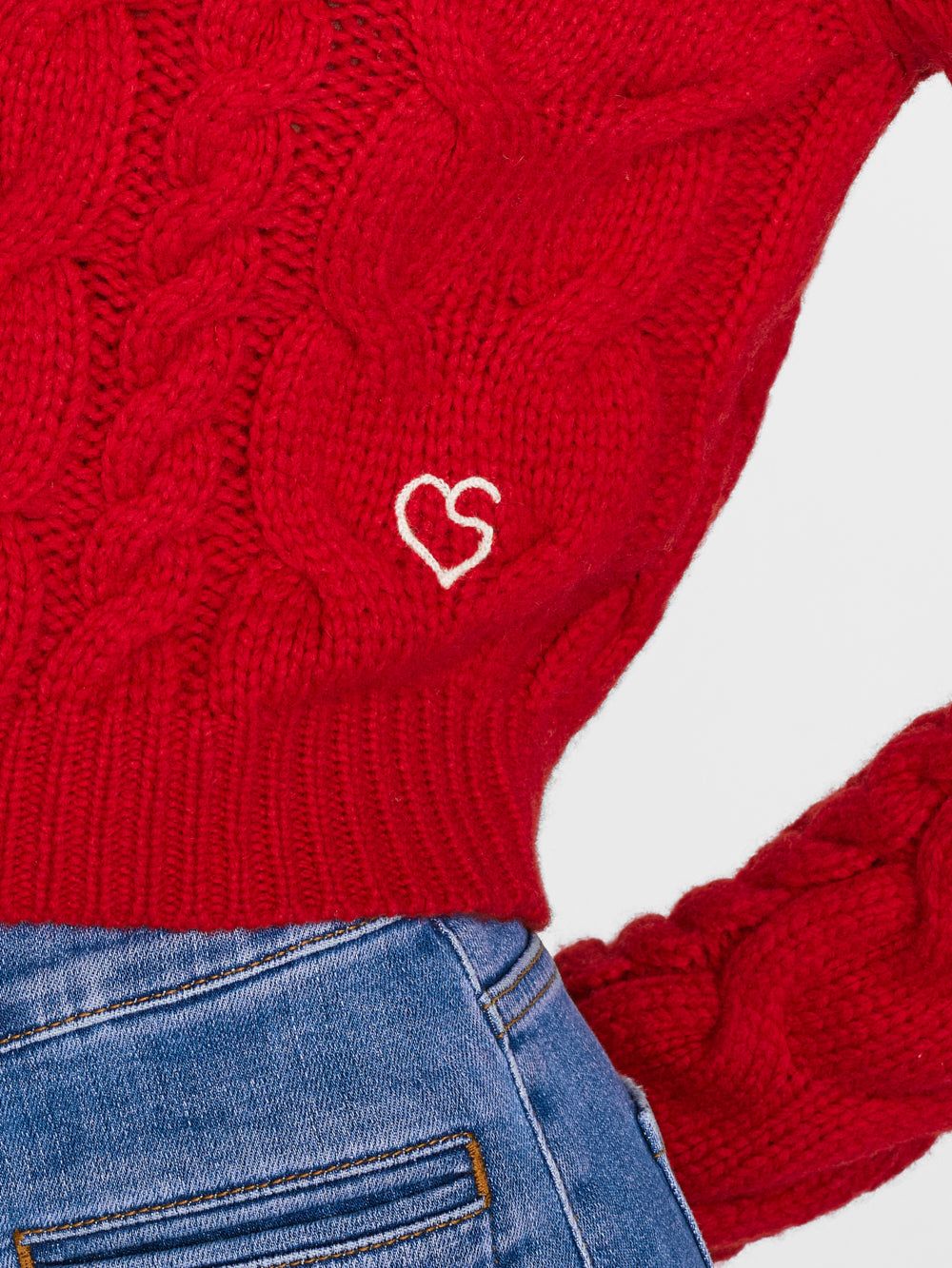 Chunky Cable Turtleneck -- Garnet sold by Frame Denim product image thumbnail 6