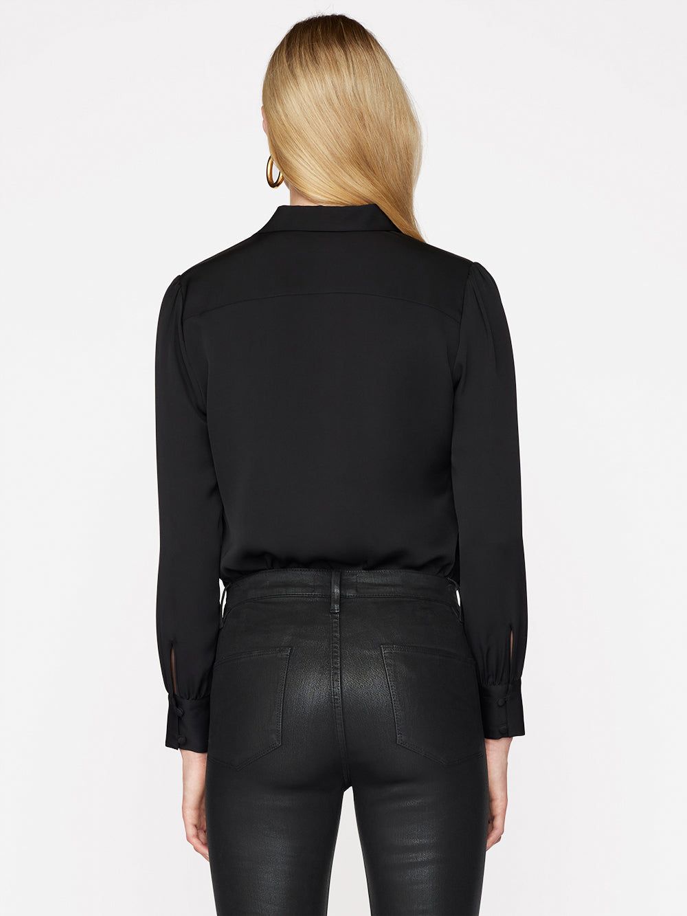 Le Victorian Button Up -- Noir sold by Frame Denim product image thumbnail 7