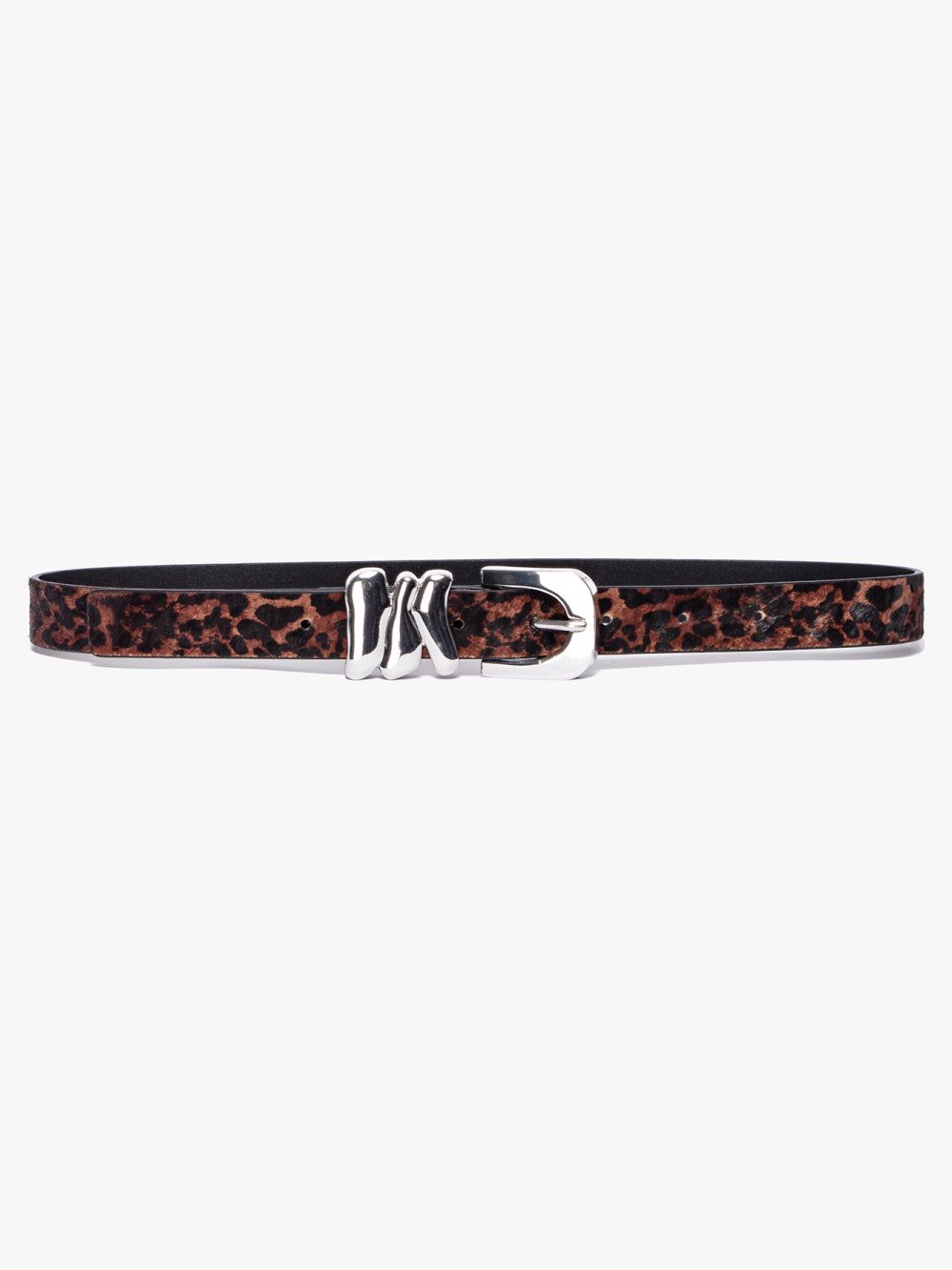 Organic Shape Tri Keeper Belt -- Pony Hair sold by Frame Denim