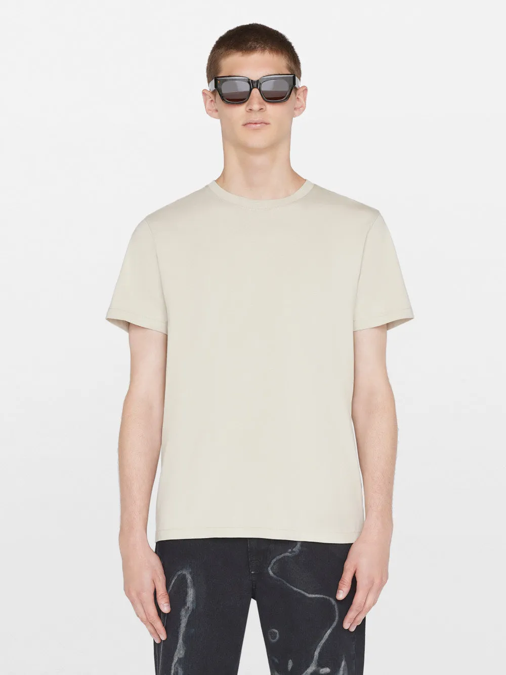 FRAME Logo Tee -- Oatmeal sold by Frame Denim product image thumbnail 3