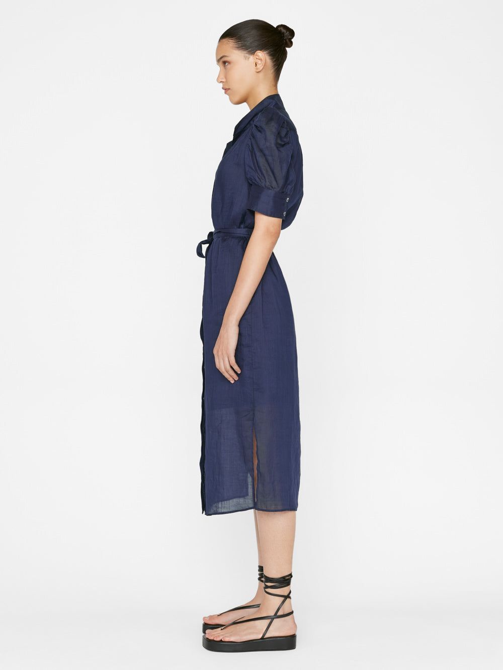 Gillian Midi Dress -- Navy sold by Frame Denim product image thumbnail 4