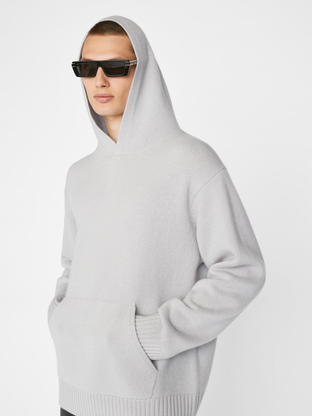 Cashmere Hoodie -- Smoke Grey sold by Frame Denim product image thumbnail 4