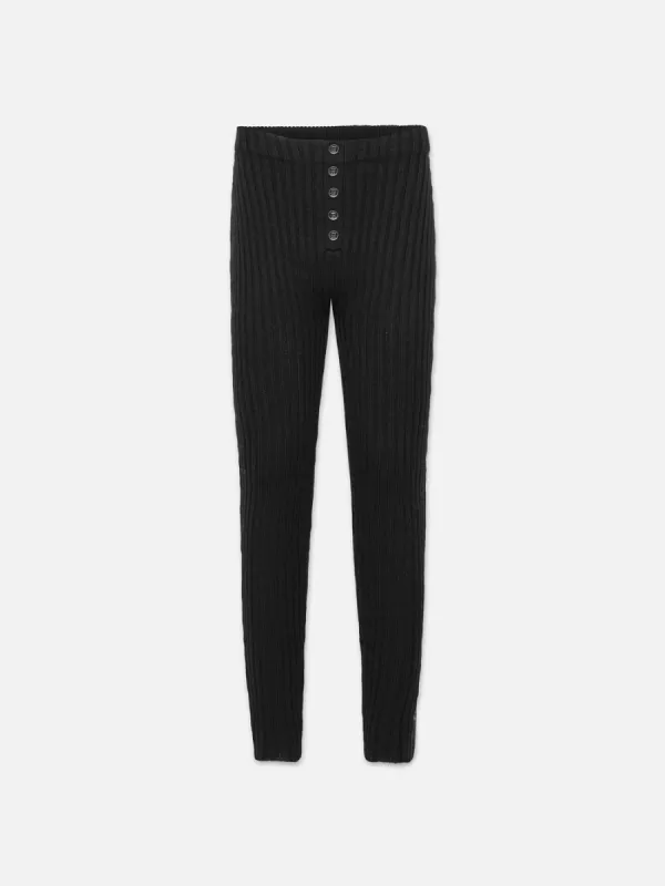 Rib Legging -- Black made by Frame Denim
