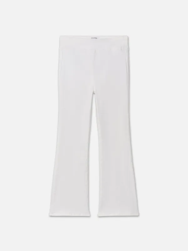 The Jetset Crop Mini Boot -- White sold by Frame Denim