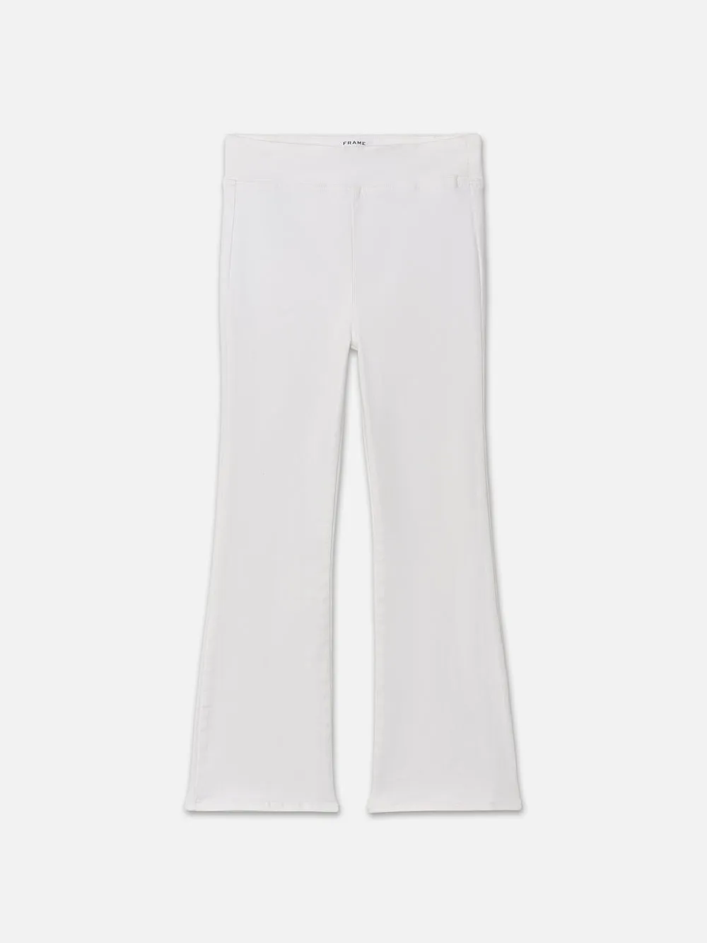 The Jetset Crop Mini Boot -- White sold by Frame Denim