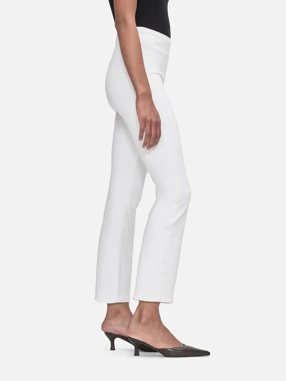 The Jetset Crop Mini Boot -- White sold by Frame Denim product image thumbnail 4