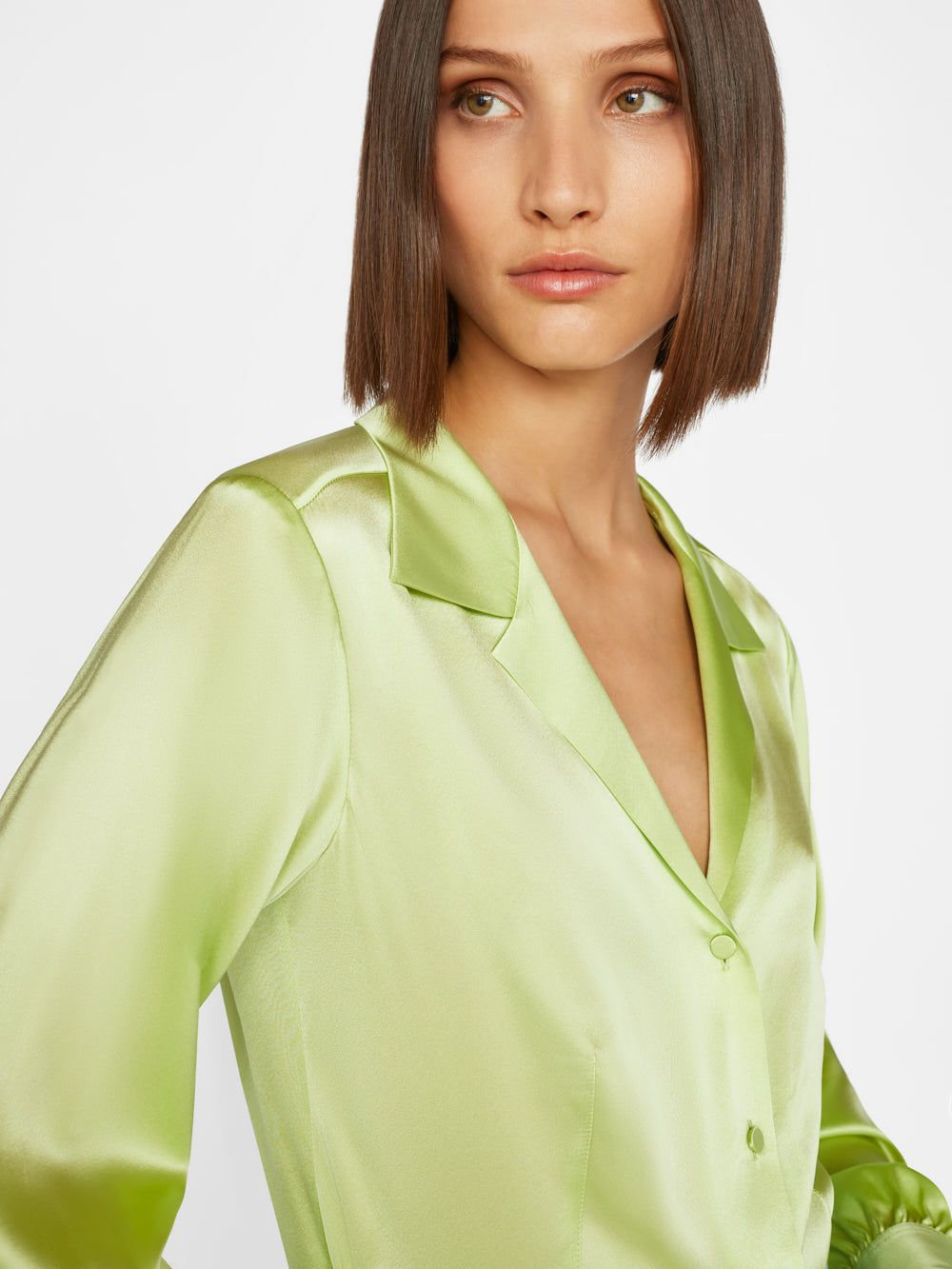 The Femme Shirt -- Bright Lime sold by Frame Denim product image thumbnail 7