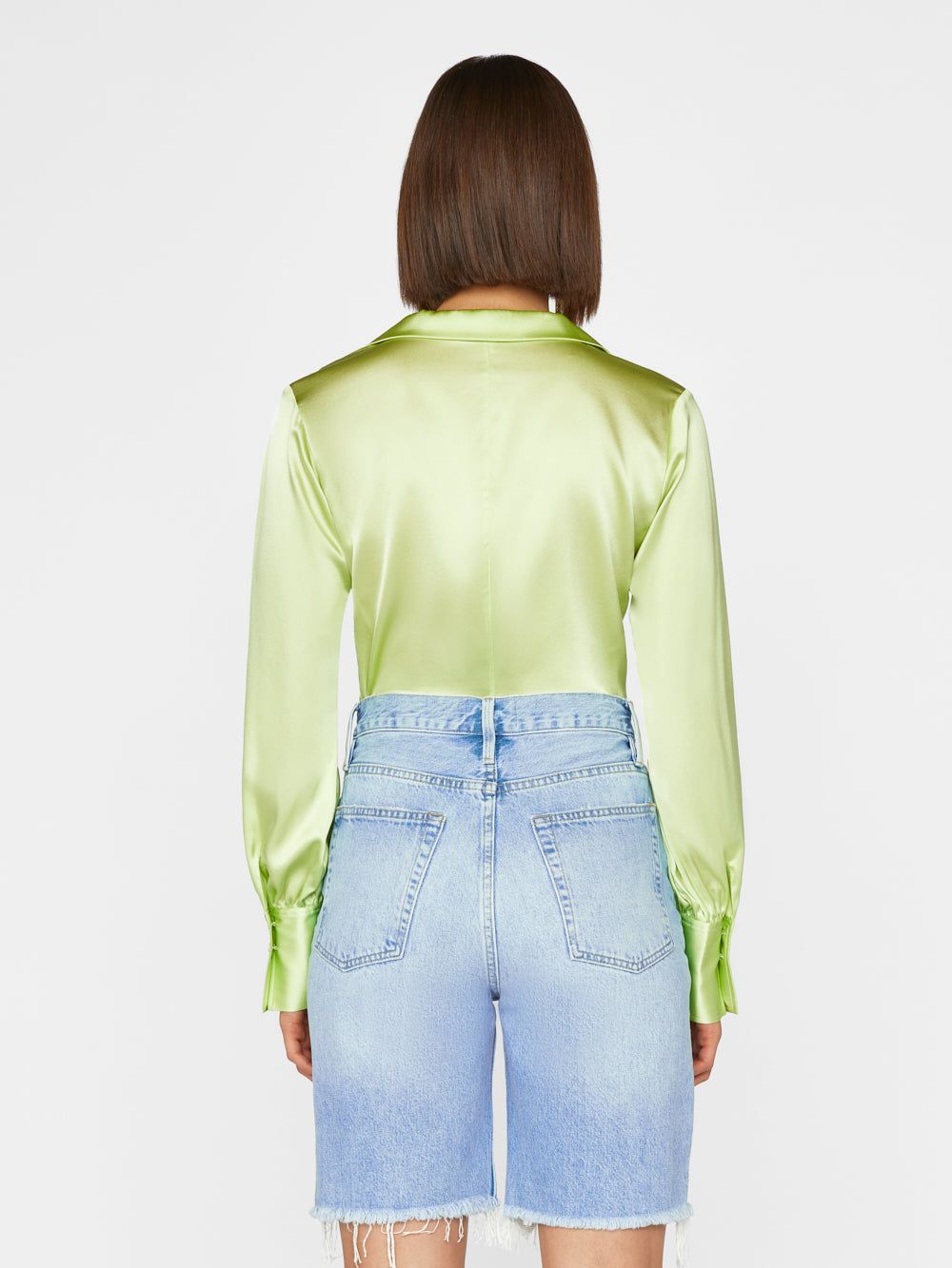 The Femme Shirt -- Bright Lime sold by Frame Denim product image thumbnail 6
