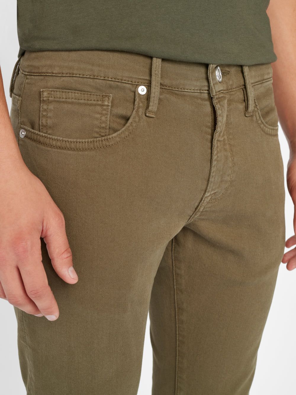 L'Homme Slim Twill -- Garage Military Green sold by Frame Denim product image thumbnail 4