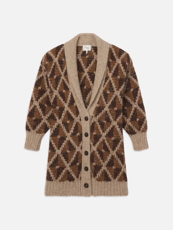 Grandfather Shawl Cardi -- Cream Multi sold by Frame Denim