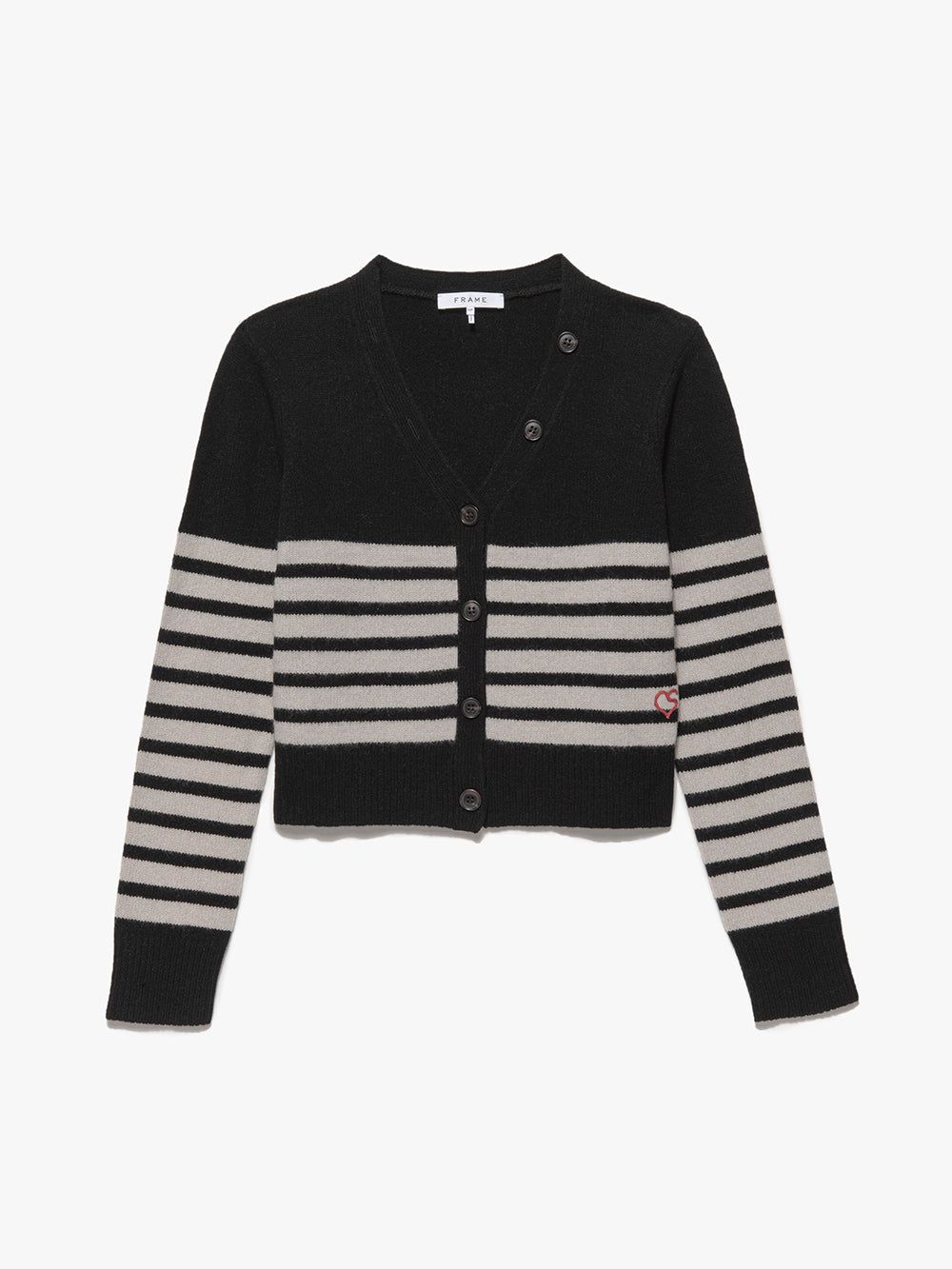 Cropped Cashmere Cardigan -- Noir Multi sold by Frame Denim product image thumbnail 8