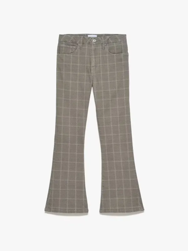 Le Crop Mini Boot -- Oxford Plaid made by Frame Denim