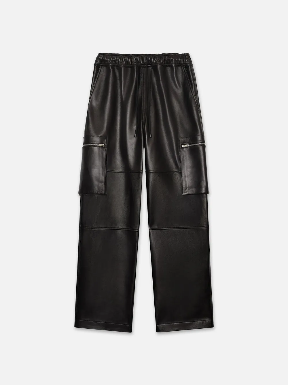 Leather Cargo Pant -- Black sold by Frame Denim