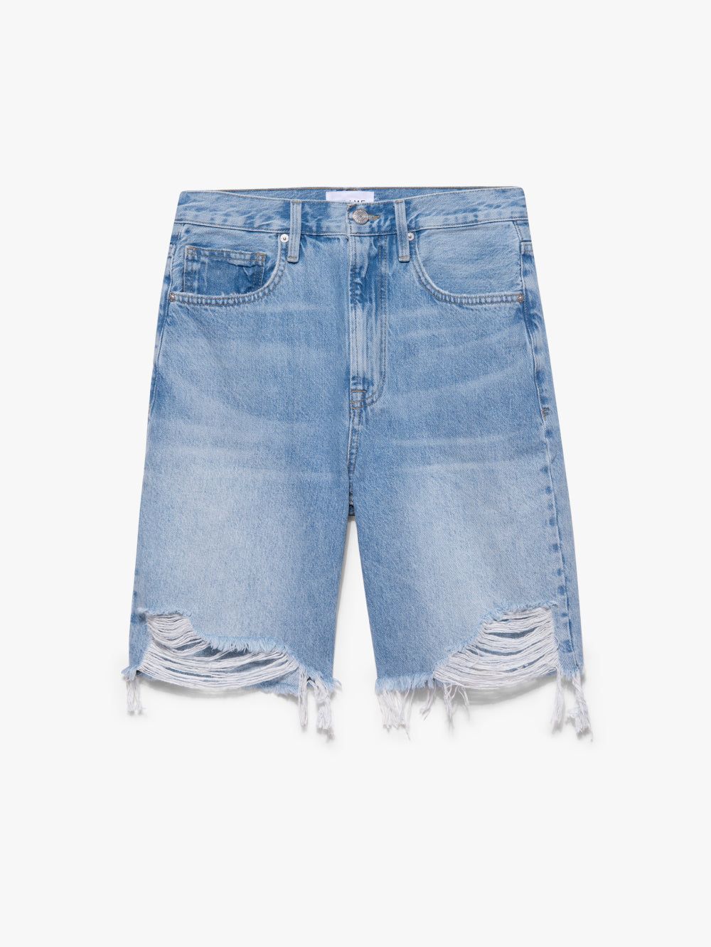 High Rise Bermuda -- Zona Rips sold by Frame Denim