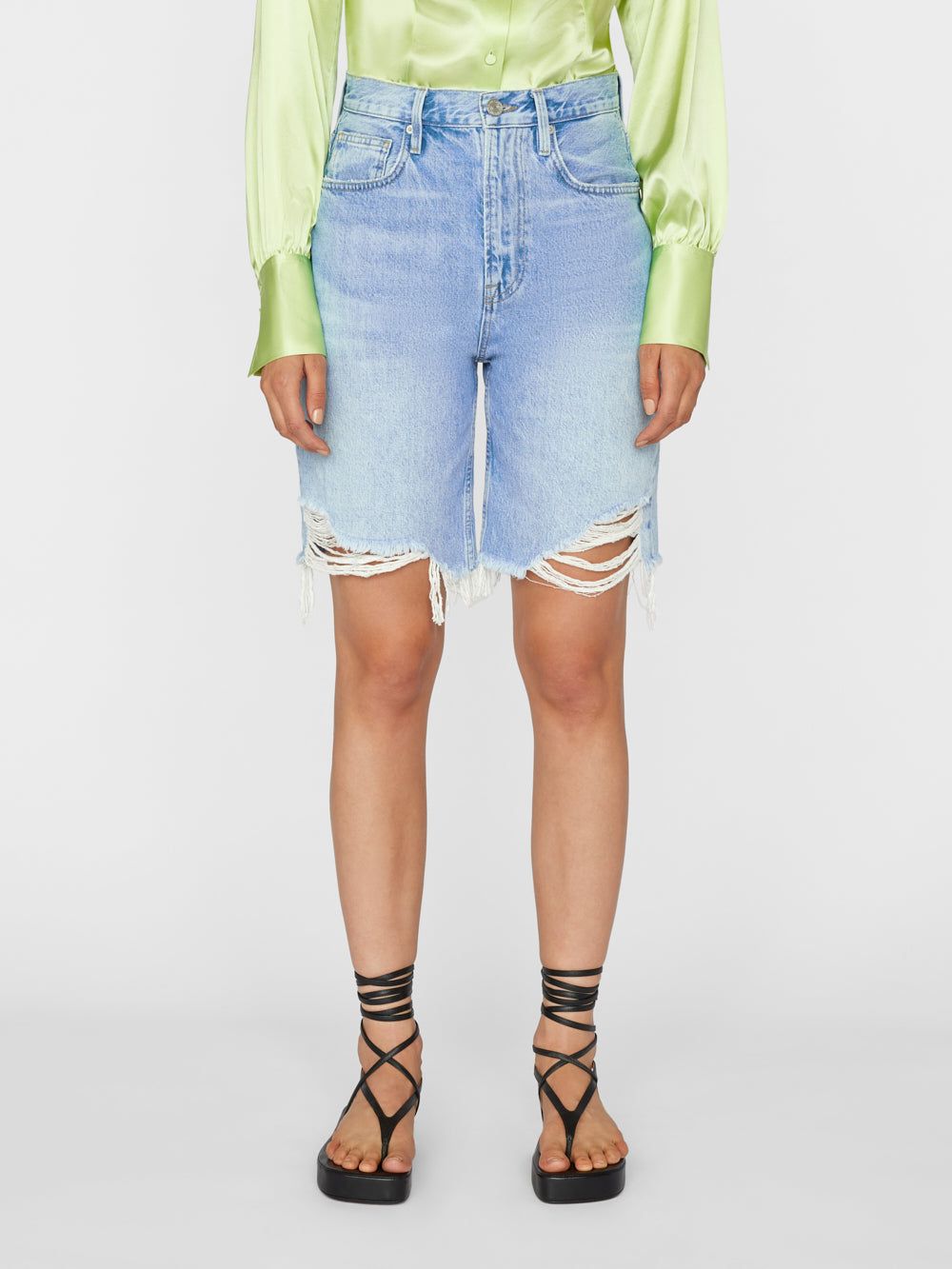 High Rise Bermuda -- Zona Rips sold by Frame Denim product image thumbnail 2