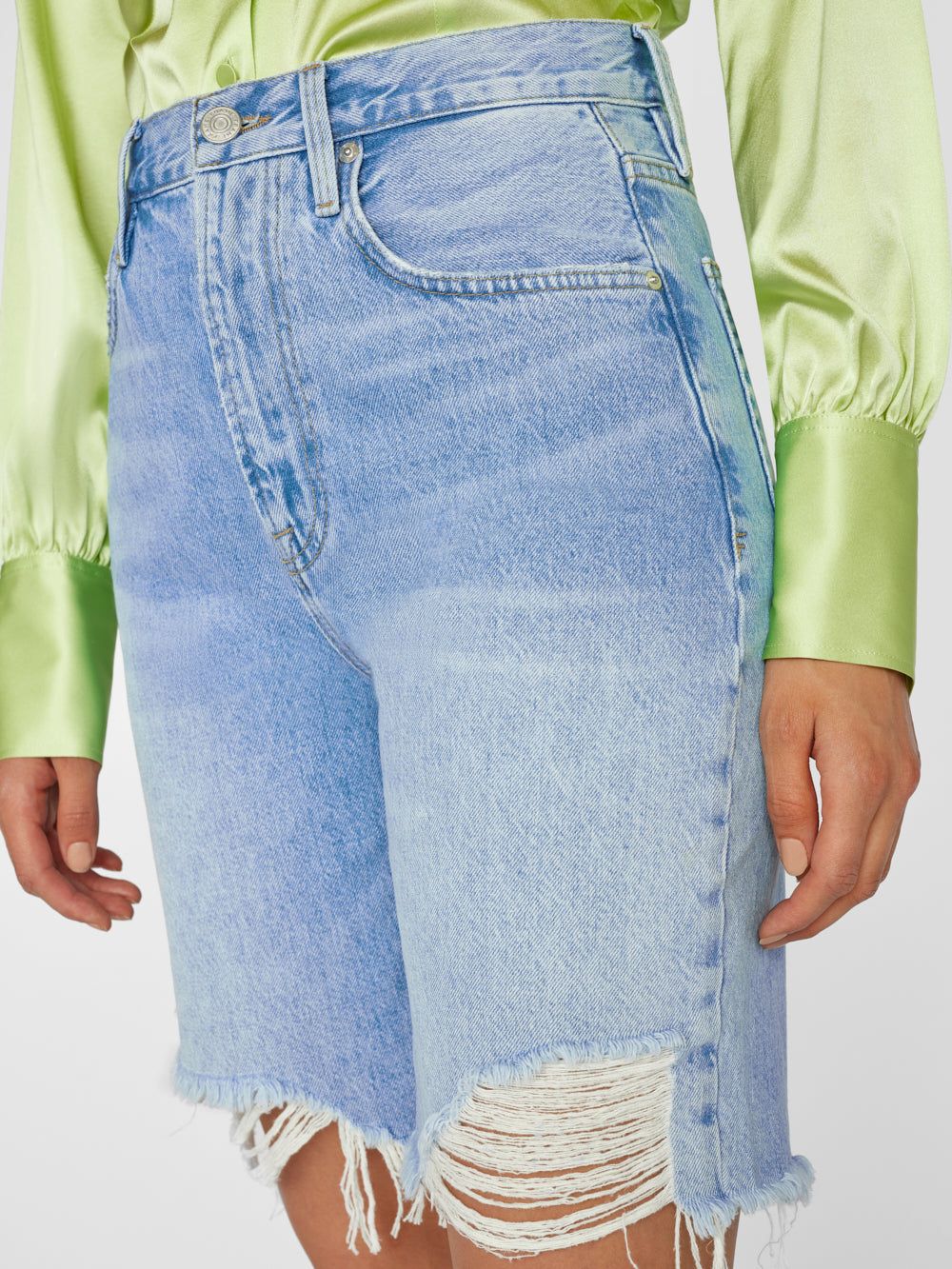 High Rise Bermuda -- Zona Rips sold by Frame Denim product image thumbnail 5